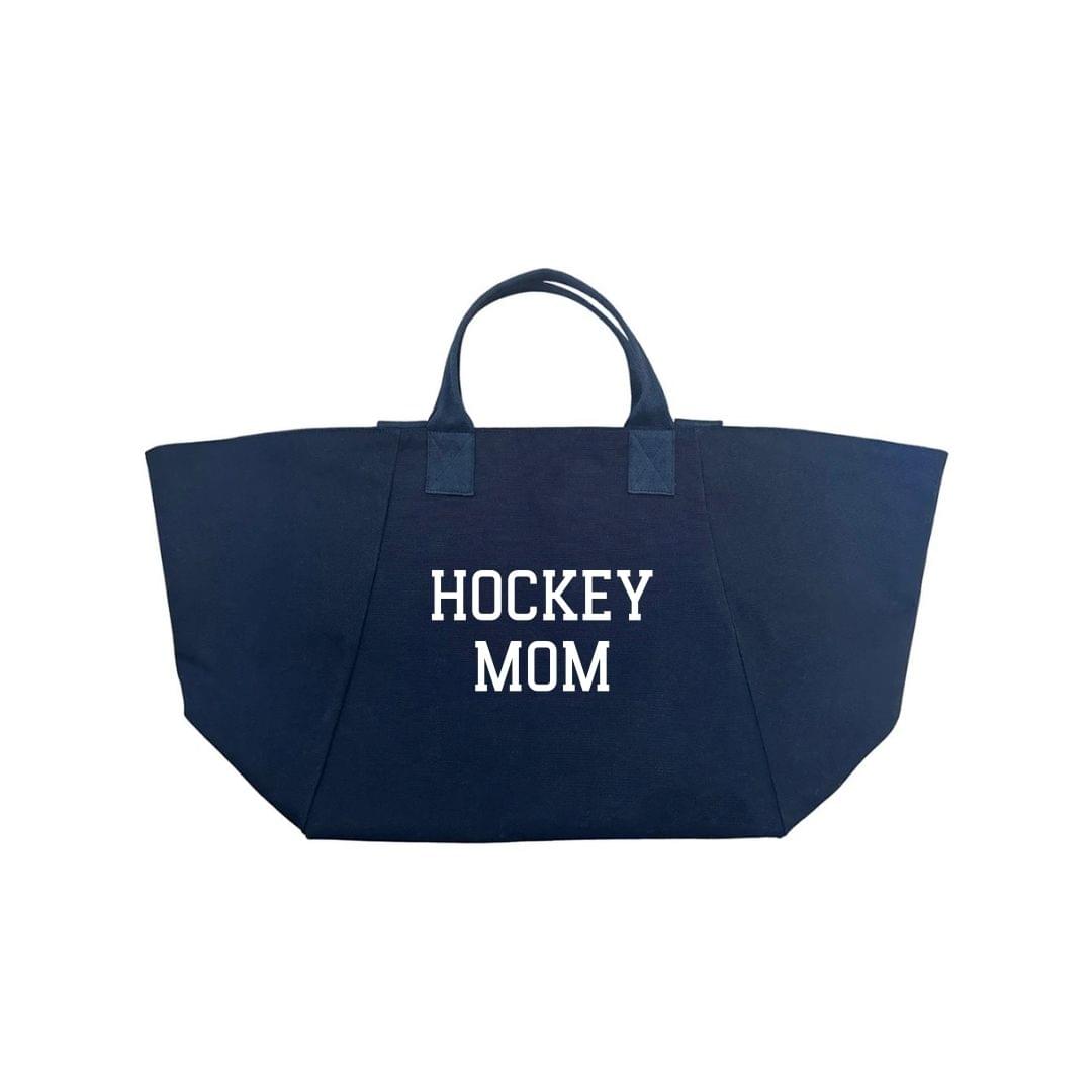 HOCKEY MOM BAG - Navy with White - Quilted Koala