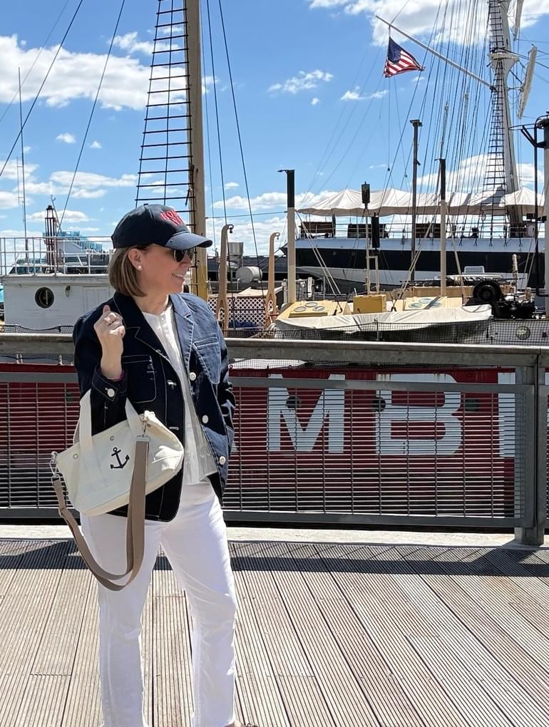 The Seaport Boat Bag - Natural Canvas Mini Monogram - Quilted Koala