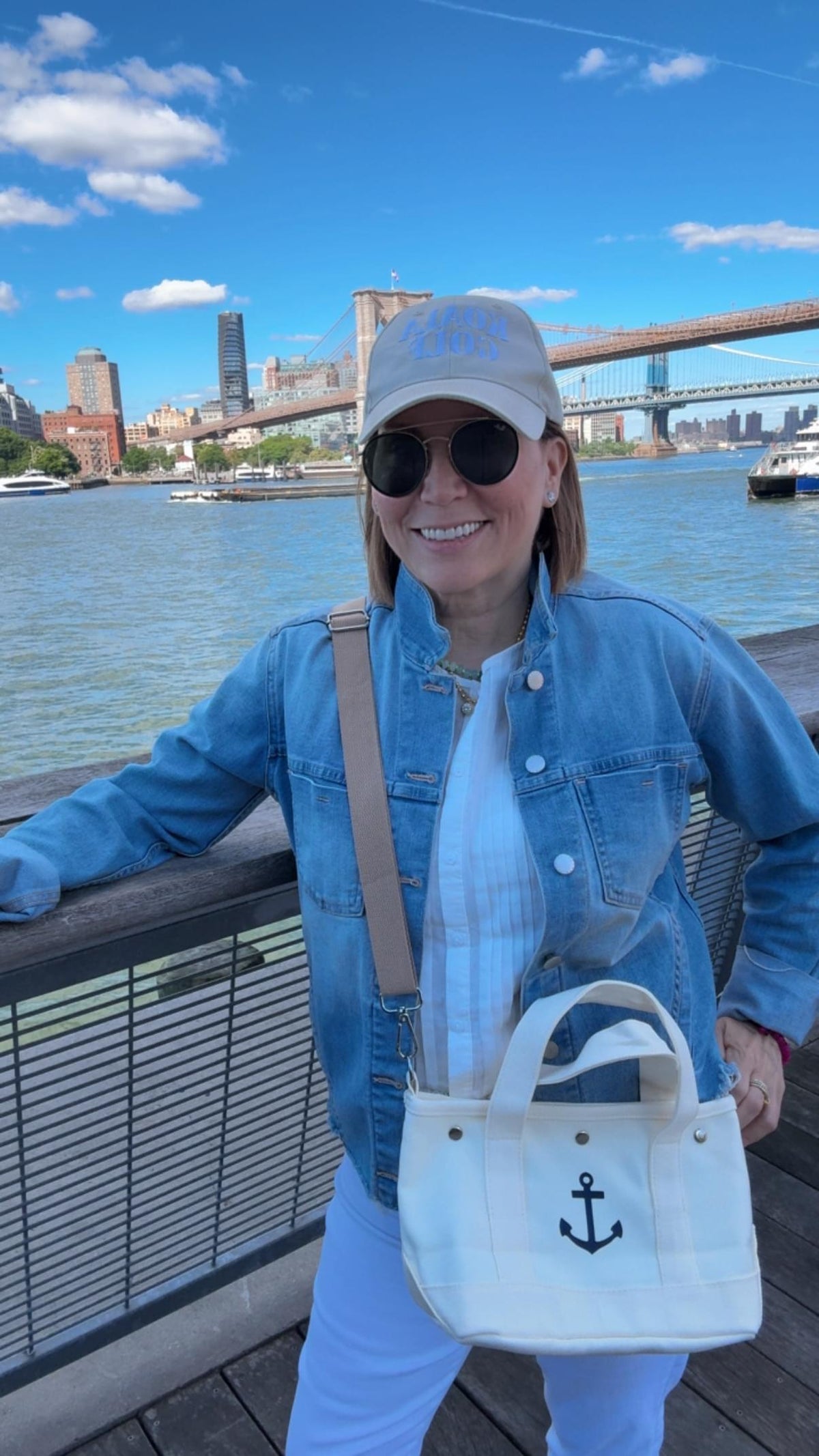 The Seaport Boat Bag - Natural Canvas *Add your Embellishment* - Quilted Koala