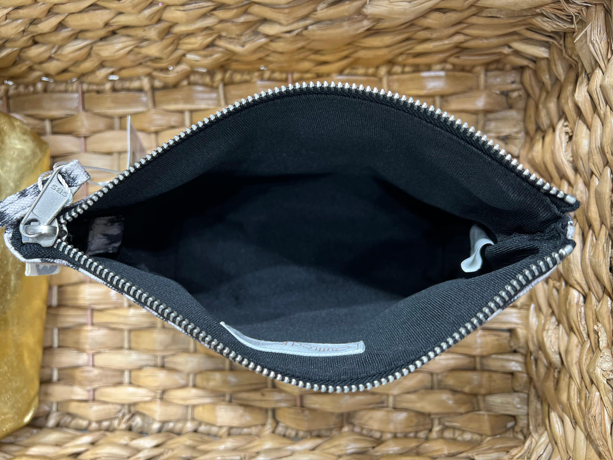 Black Makeup Bag- Neon Green GOLF (Heart) - Quilted Koala
