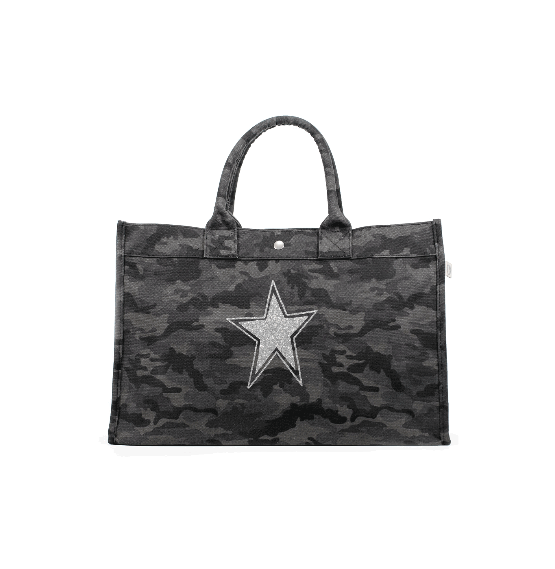 East West Bag: Black Camouflage - Quilted Koala