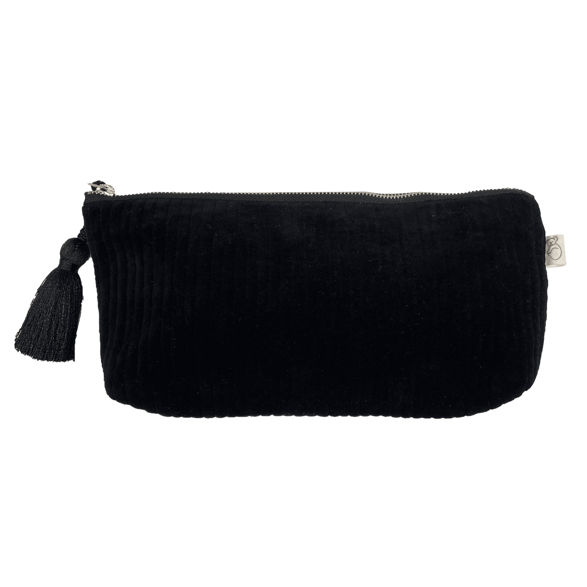 Quilted Velvet Hold Me Clutch - Black - Quilted Koala