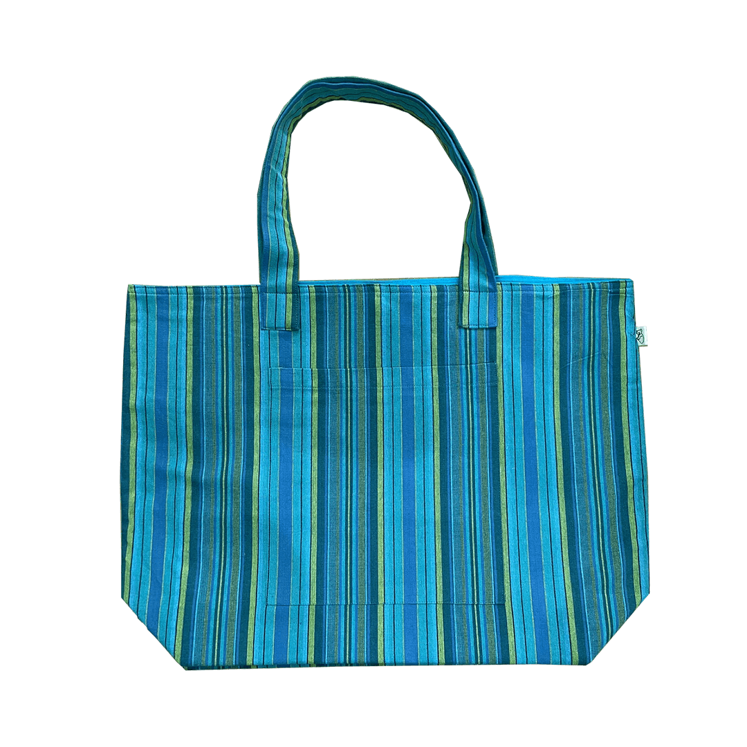 Everything Bag Basics - Happy BLUE Stripe - Quilted Koala