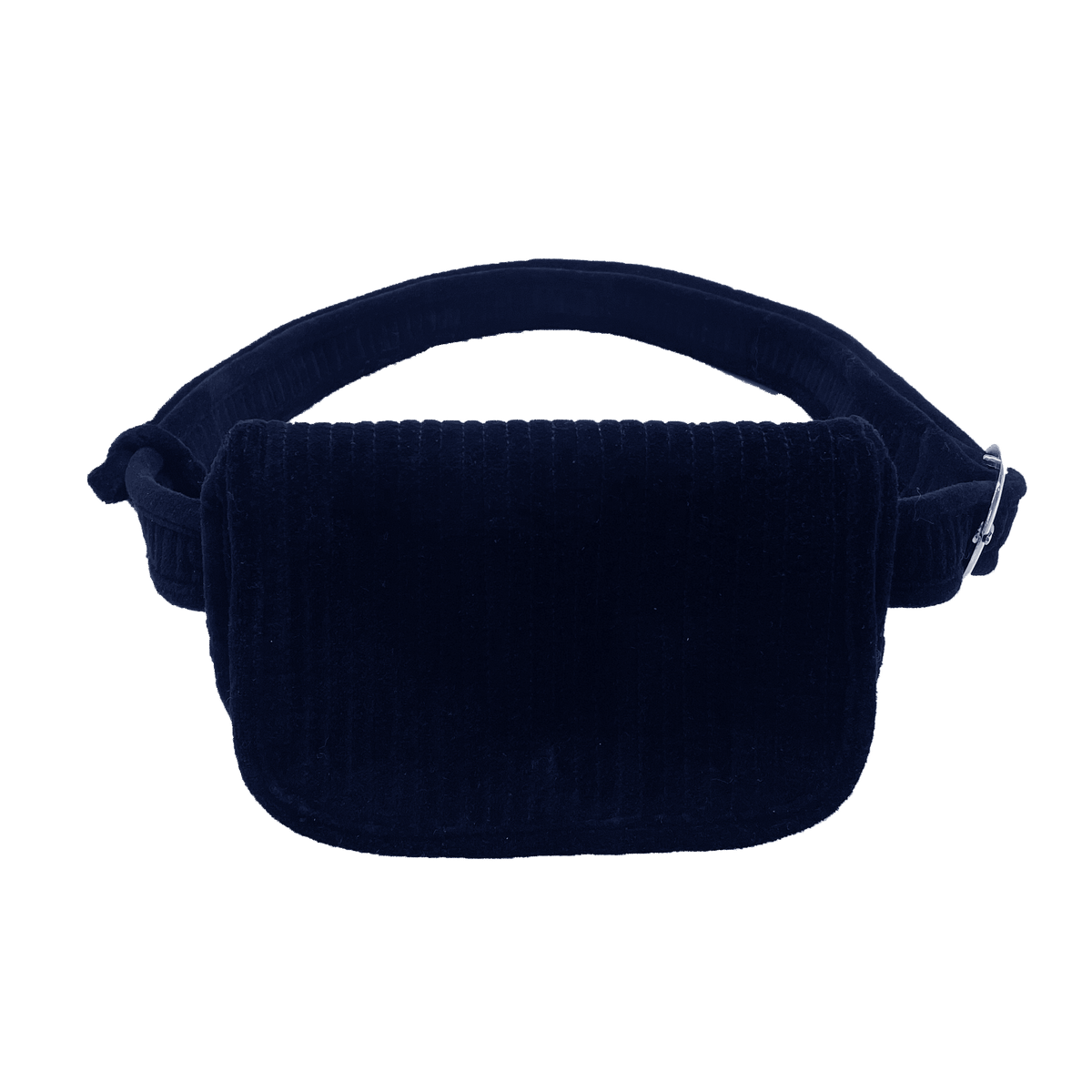 Navy Crushed Velvet Luxe North South Bag Gift Set - Quilted Koala