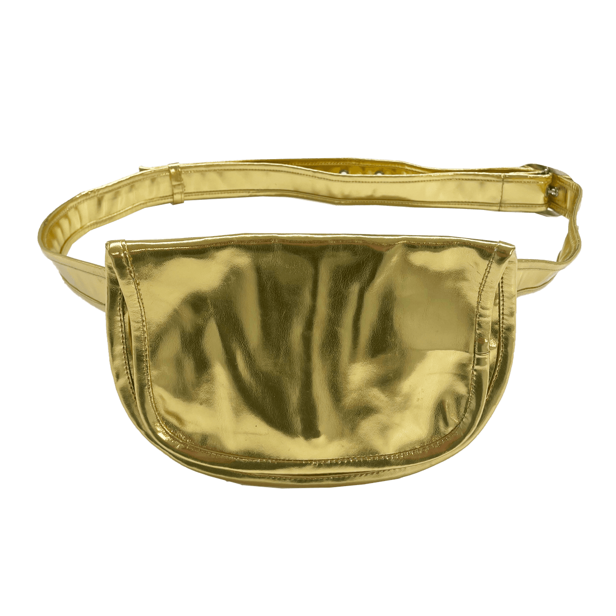 Gold Metallic Adjustable Belt Bag - Quilted Koala