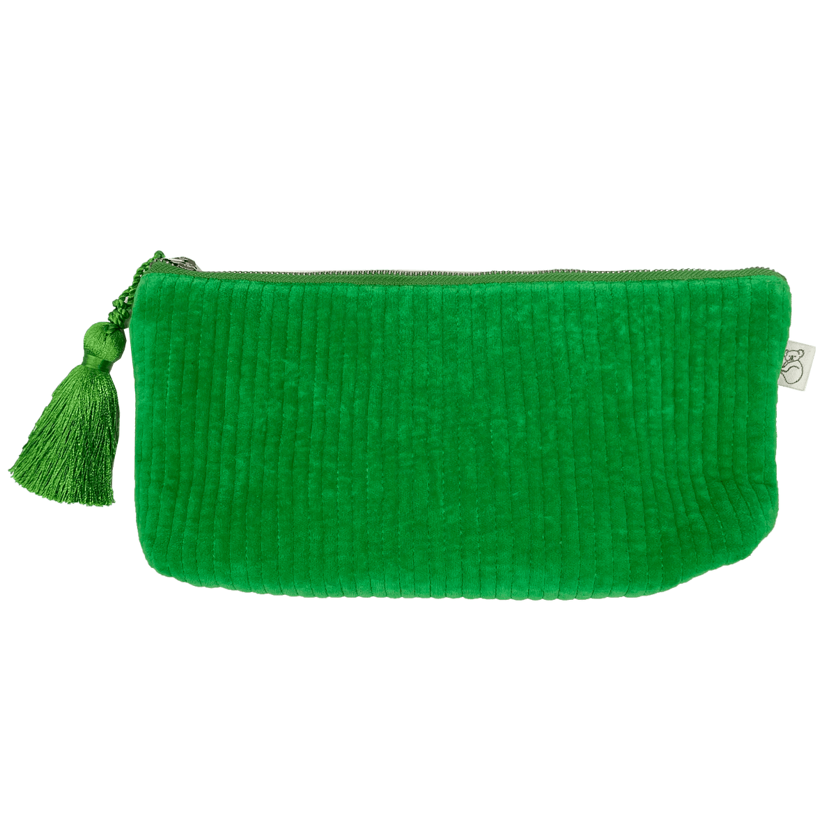 Quilted Velvet Hold Me Clutch - Electric Green - Quilted Koala