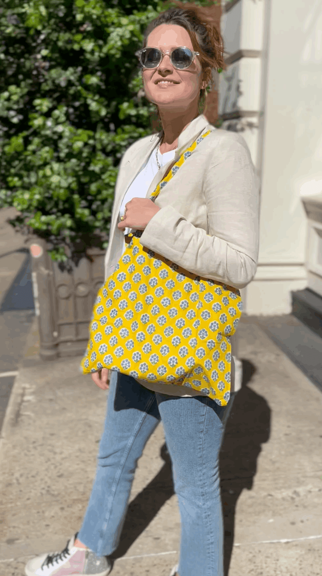 Boho Market Bag - Yellow - Quilted Koala