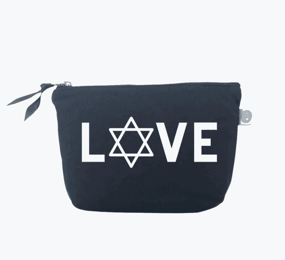 LOVE with Star of David - Navy Makeup Bag Bestseller! - Quilted Koala