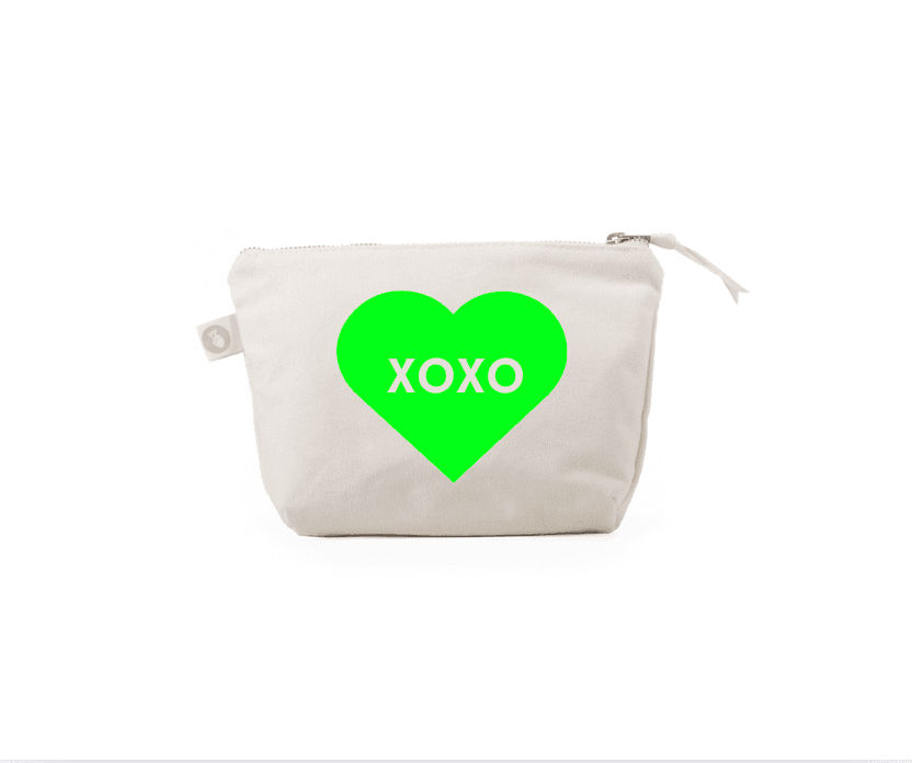 Valentine's Day XOXO Neon Green - NEW! - Quilted Koala