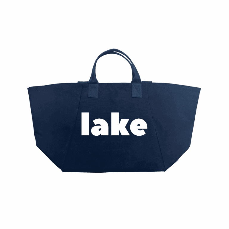 Navy Chelsea Bag with White Matte LAKE - Quilted Koala