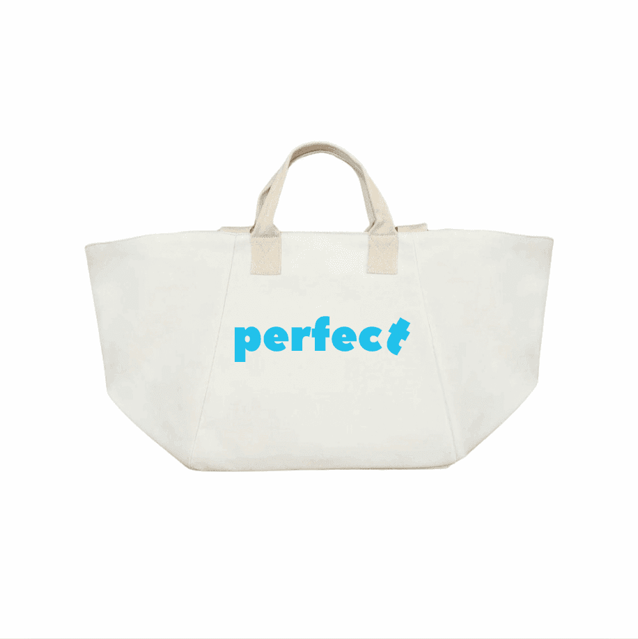 PERFECT with a crooked T Bag - Capri Blue - Quilted Koala