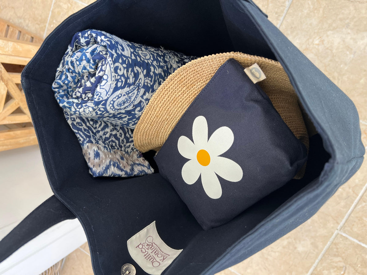 Navy Everything Bag - Quilted Koala