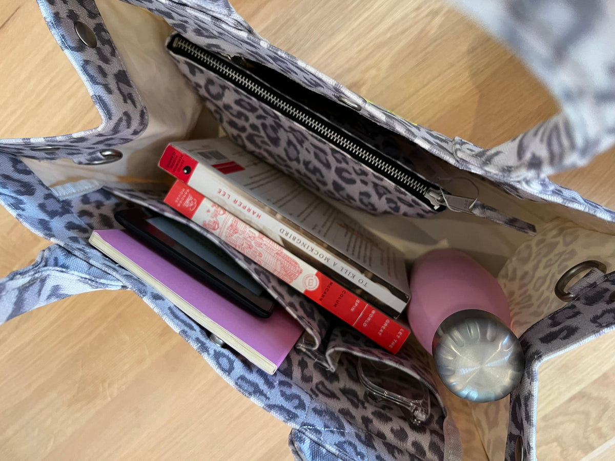 Monogram Stripe Midi East West Bag: Leopard - Quilted Koala
