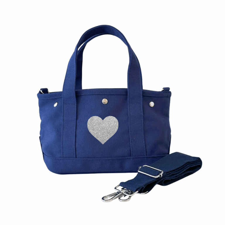 The Seaport Boat Bag - Blue Canvas *Add your Embellishment* - Quilted Koala