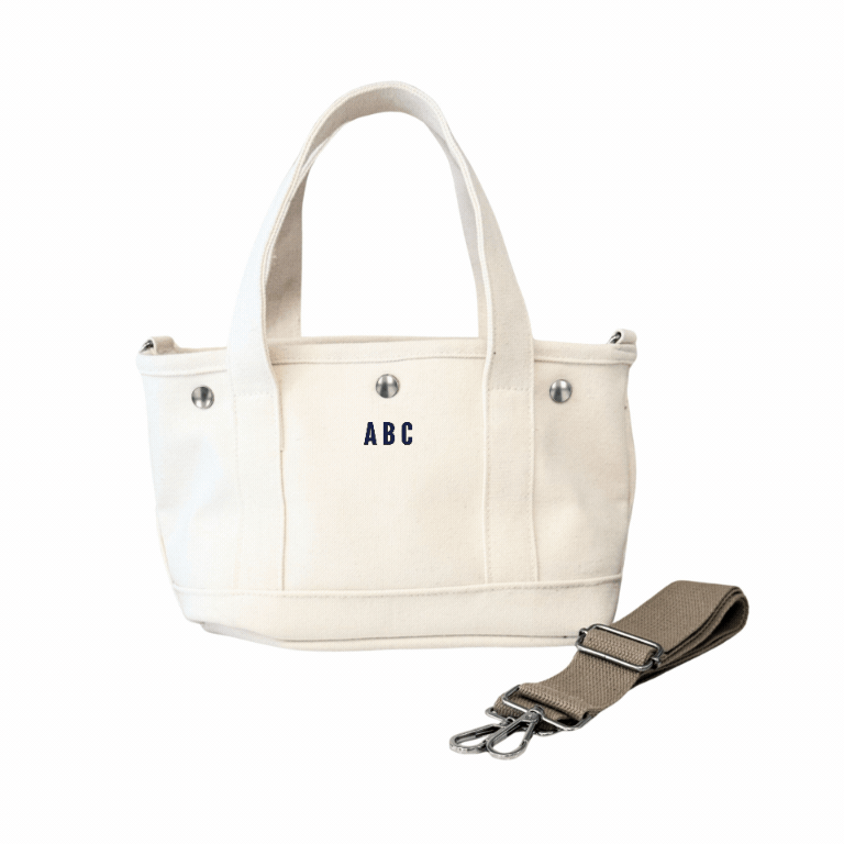 The Seaport Boat Bag - Natural Canvas Mini Monogram - Quilted Koala