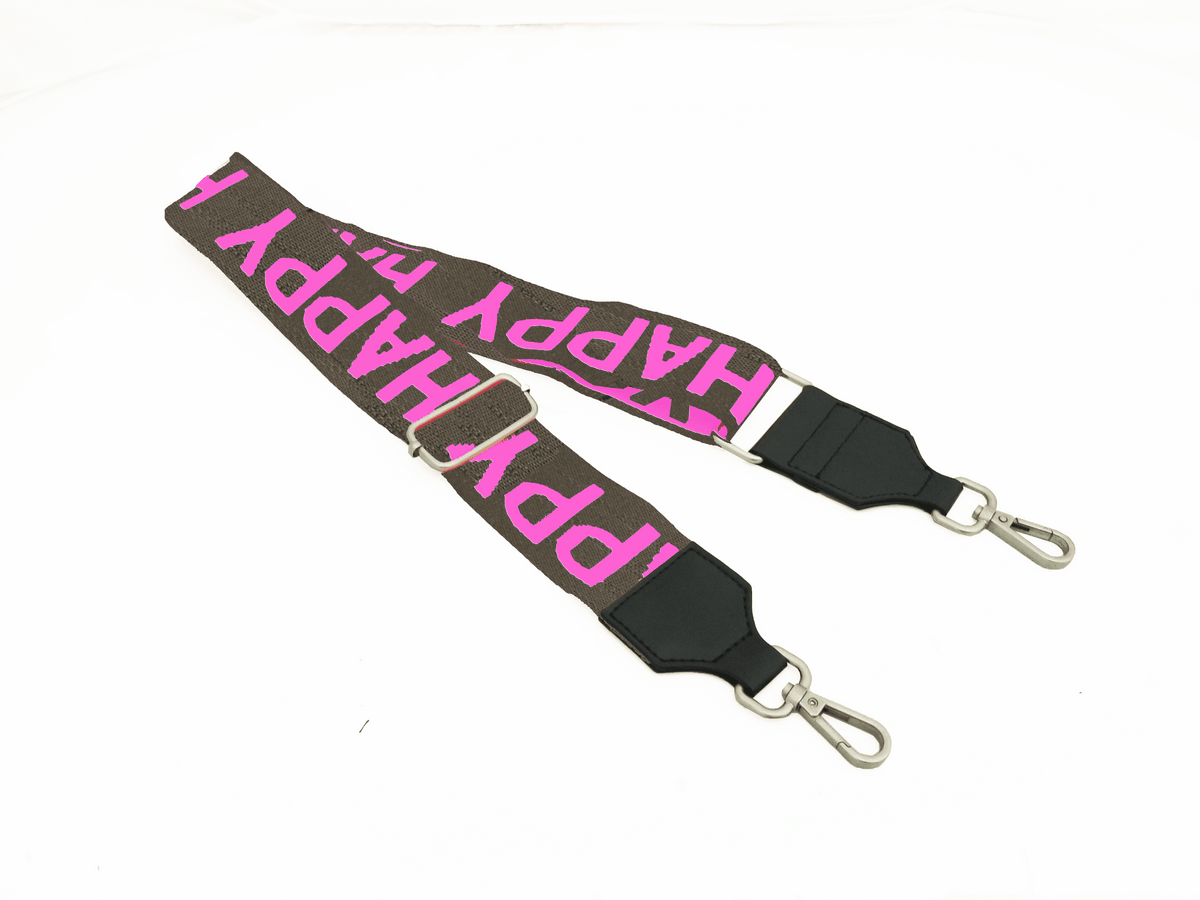 Koala Straps: Olive & Pink - HAPPY - Quilted Koala