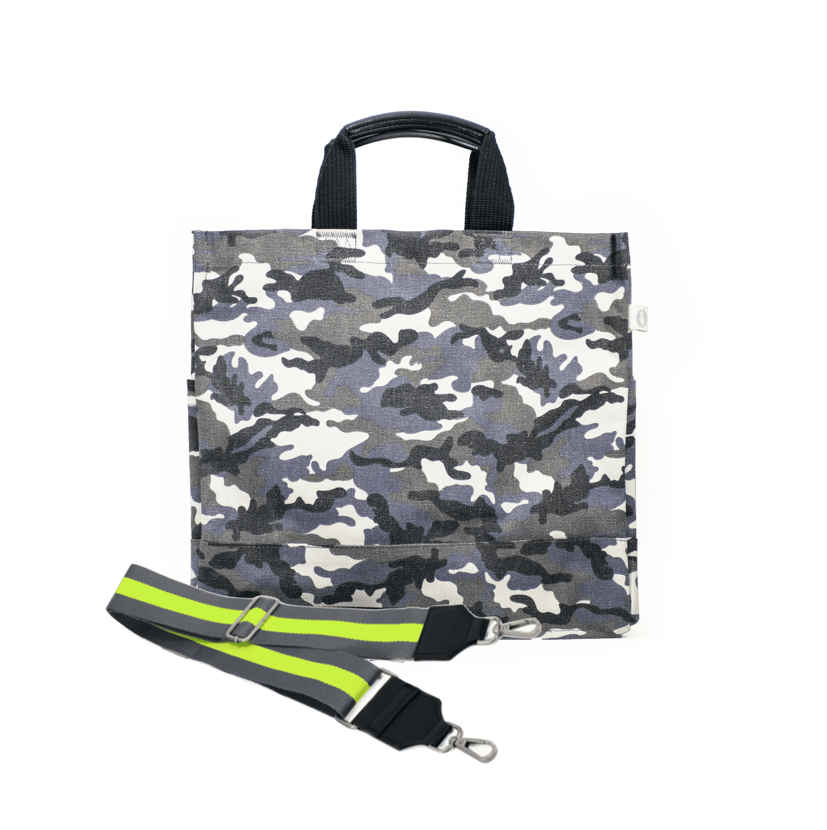 Monogram Stripe Grey Camo North South Bag - Quilted Koala