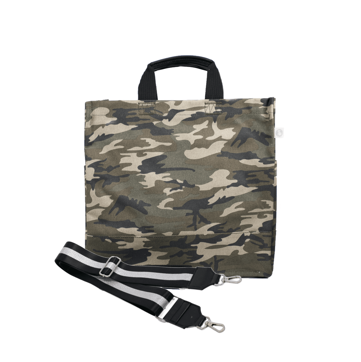 Monogram Stripe Green Camo North South Bag - Quilted Koala