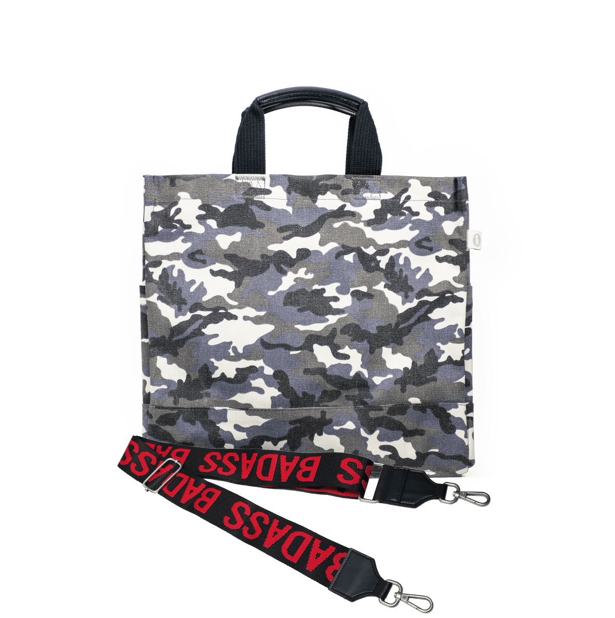 Monogram Stripe Grey Camo North South Bag - Quilted Koala