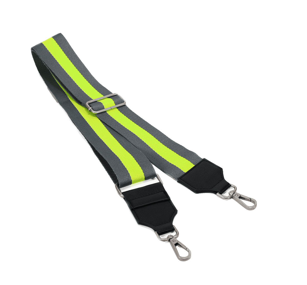 Koala Straps: Grey & Neon Yellow - Quilted Koala