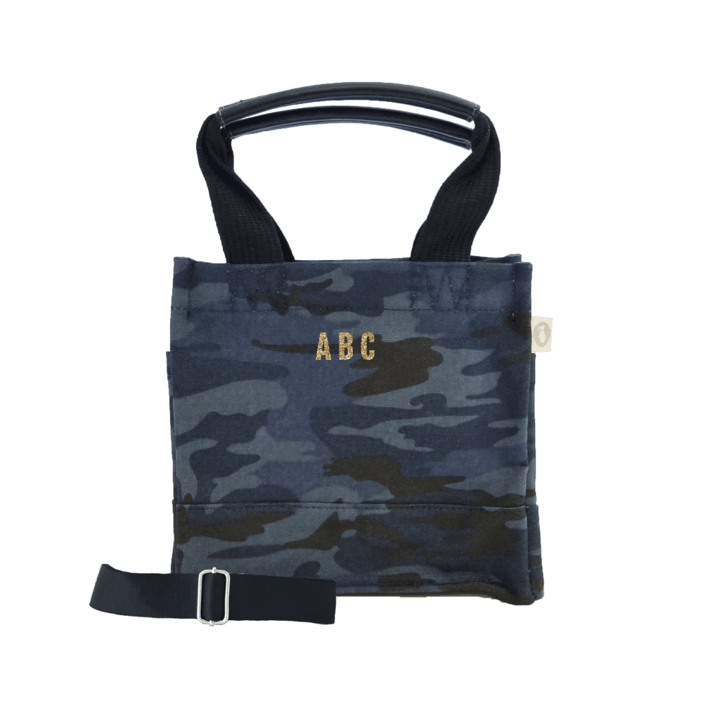 Mini Monogram Mini Luxe North South: Dark Blue Camouflage - Quilted Koala