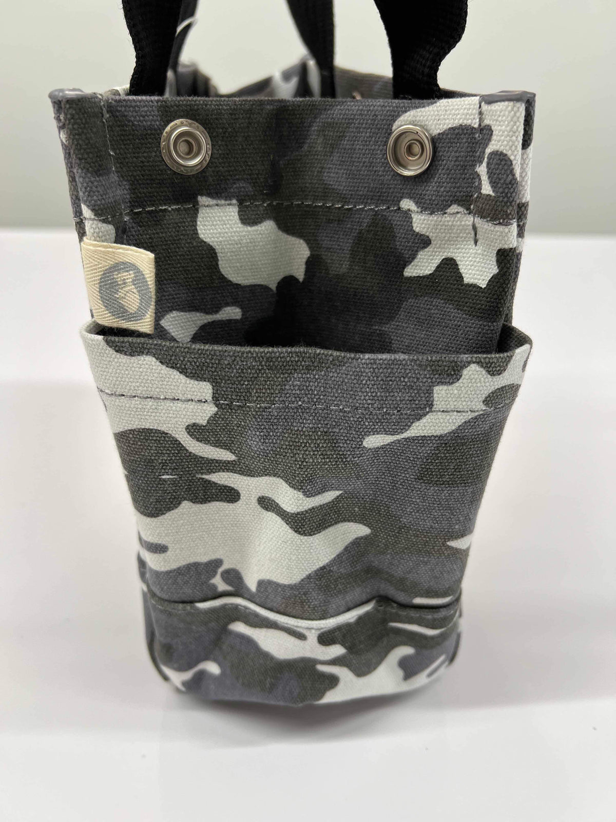 Grey Camo Mini Luxe North South + FREE Grey/White Stripe Strap - Quilted Koala
