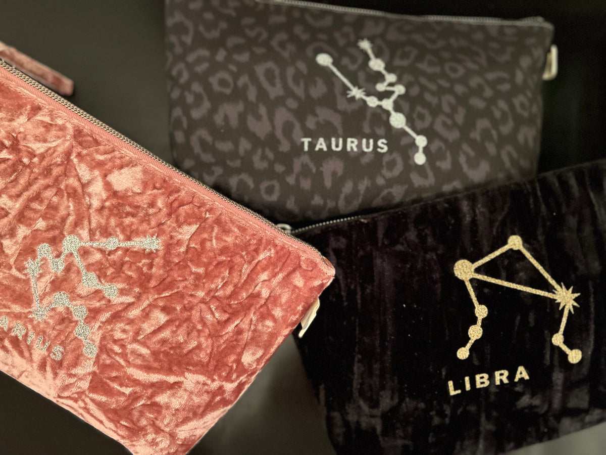 Zodiac Sign Large Makeup Bags - NEW!.