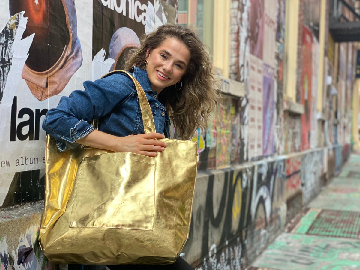Gold Metallic Bags and Accessories.