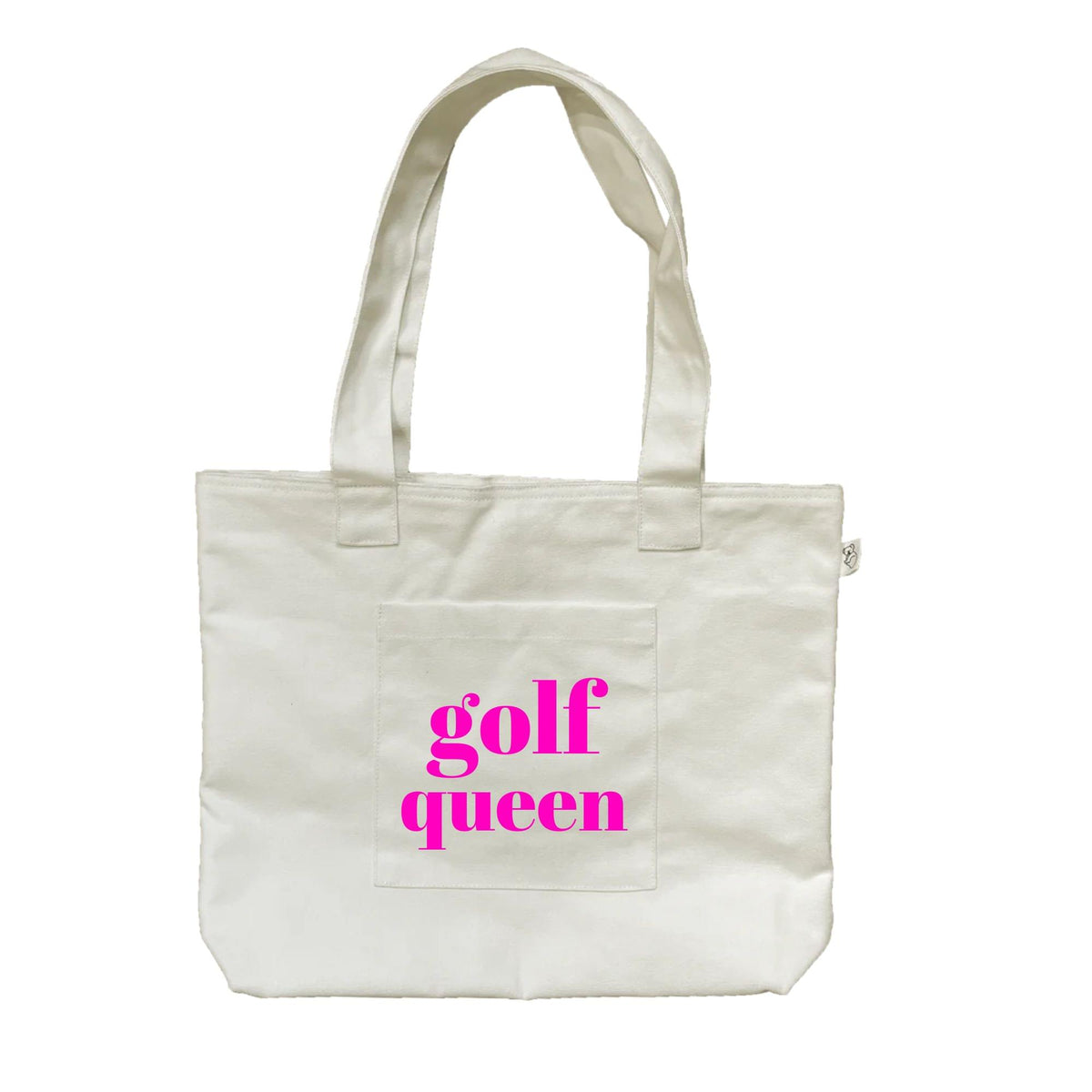 Natural Midi Everything Bag- Neon Pink GOLF QUEEN - Quilted Koala