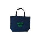 CHEER MOM Tote - Navy with Green - Quilted Koala