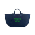 SOCCER MOM BAG - Navy with Green - Quilted Koala
