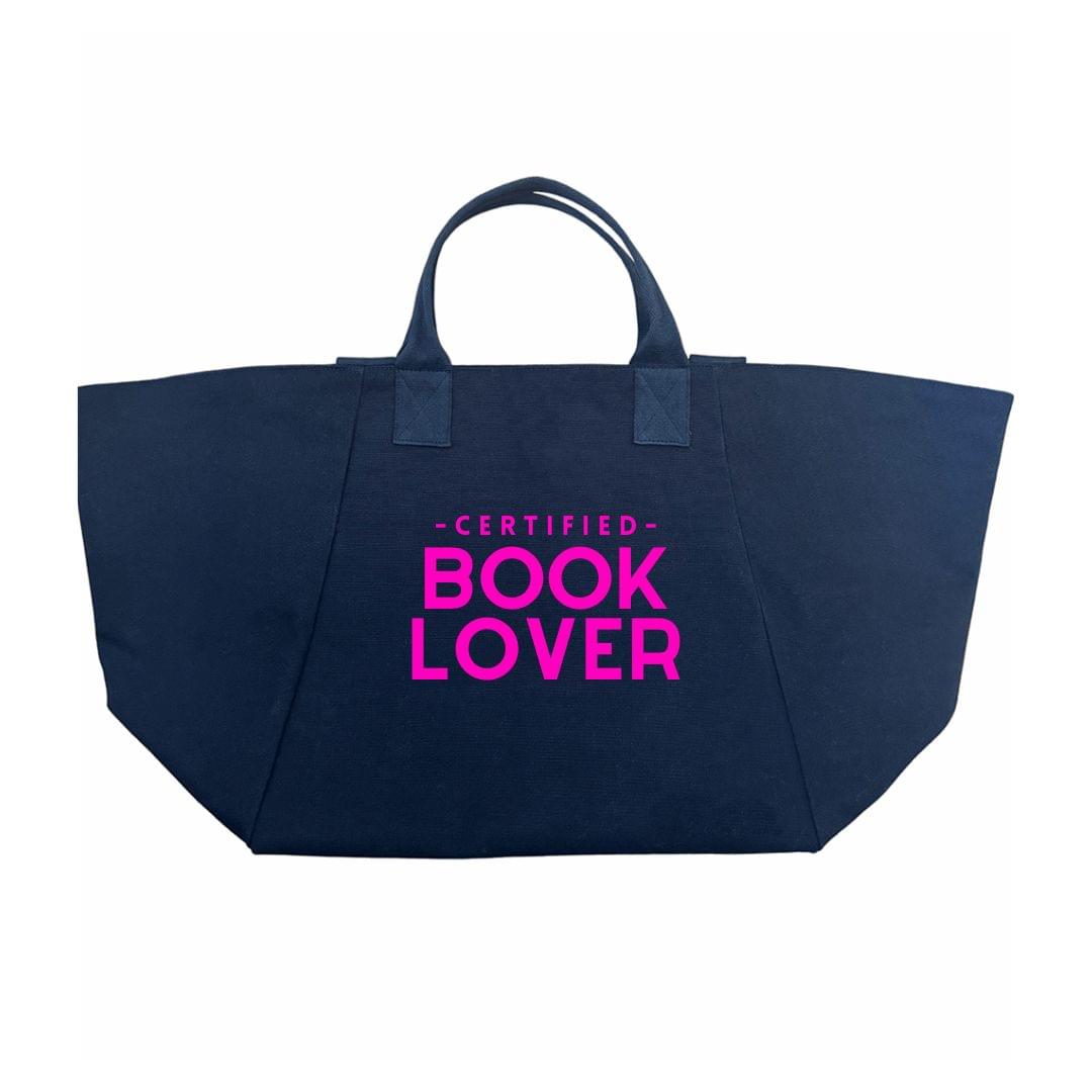CERTIFIED BOOK LOVER Navy Chelsea Bag - Quilted Koala