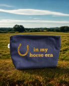 In My Horse Era Navy Makeup Bag - Quilted Koala