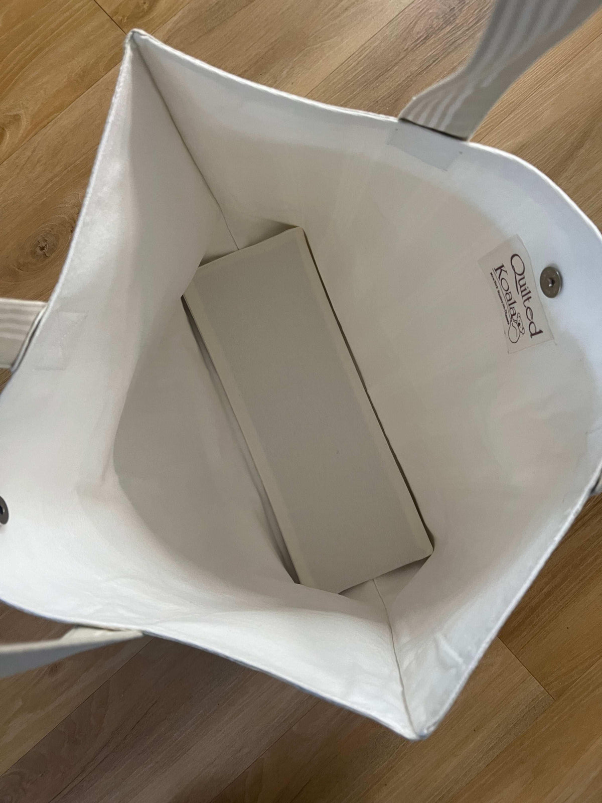 Natural Chelsea Bag with Neon Pink BOAT STUFF - Quilted Koala
