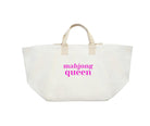 Mahjong Queen CHELSEA BAG - Natural and Pink - Quilted Koala