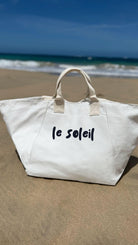 le soleil BEACH TOTE BAG- Natural NEW! - Quilted Koala