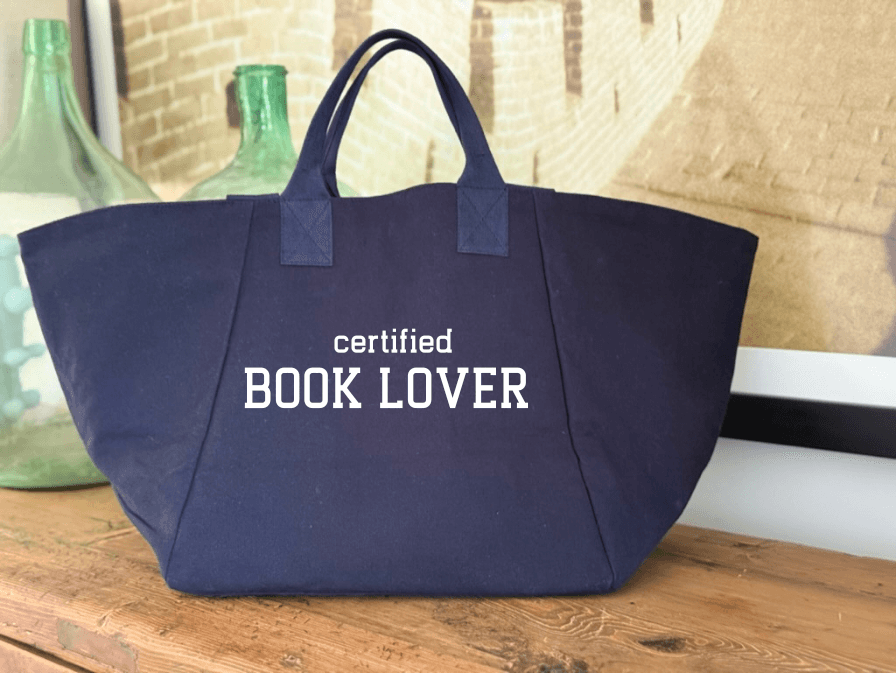Certified BOOK LOVER - Navy Chelsea Bag - NEW - Quilted Koala