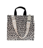Leopard Luxe North South Bag + FREE Tan & Cream IMAGINE Luxe Strap - Quilted Koala