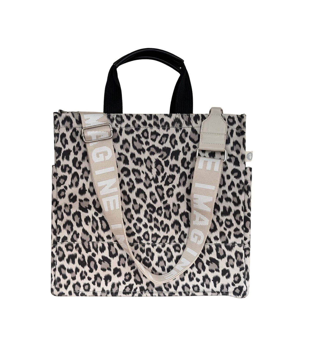 Leopard Luxe North South Bag + FREE Tan & Cream IMAGINE Luxe Strap - Quilted Koala