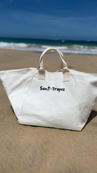 Saint-Tropez BEACH TOTE BAG- Natural NEW! - Quilted Koala