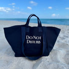 DO NOT DISTURB Navy Chelsea Bag (Book Font) - NEW - Quilted Koala