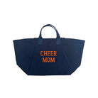 CHEER MOM BAG - Navy with Orange - Quilted Koala