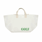 Chelsea Bag Natural with Kelly Green GOLF   NEW! - Quilted Koala