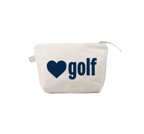 Makeup Bag Natural with GOLF HEART - Quilted Koala