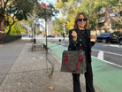 Black Camo Luxe North South Bag + FREE Black & Red BADASS Luxe Strap - Quilted Koala