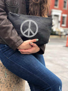 Clutch Bag: Black Camouflage - Quilted Koala