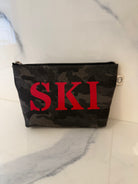SKI Makeup Bag: Black Camo - LAST ONE! - Quilted Koala