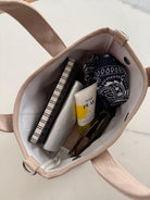 The Seaport Boat Bag - Stone Canvas Mini Monogram - Quilted Koala