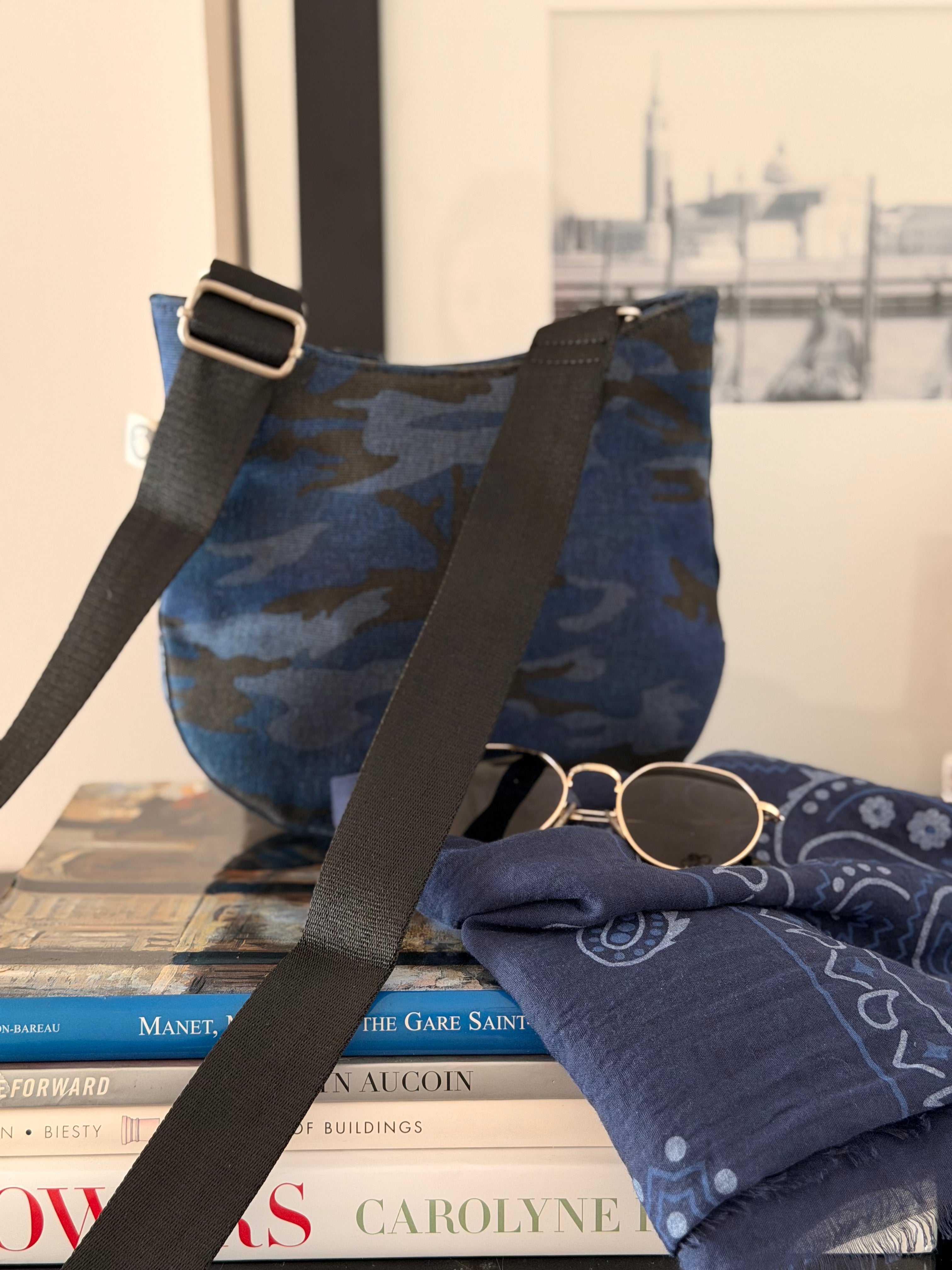 Mini City Bag: Dark Blue Camo - Cyber Special - Quilted Koala