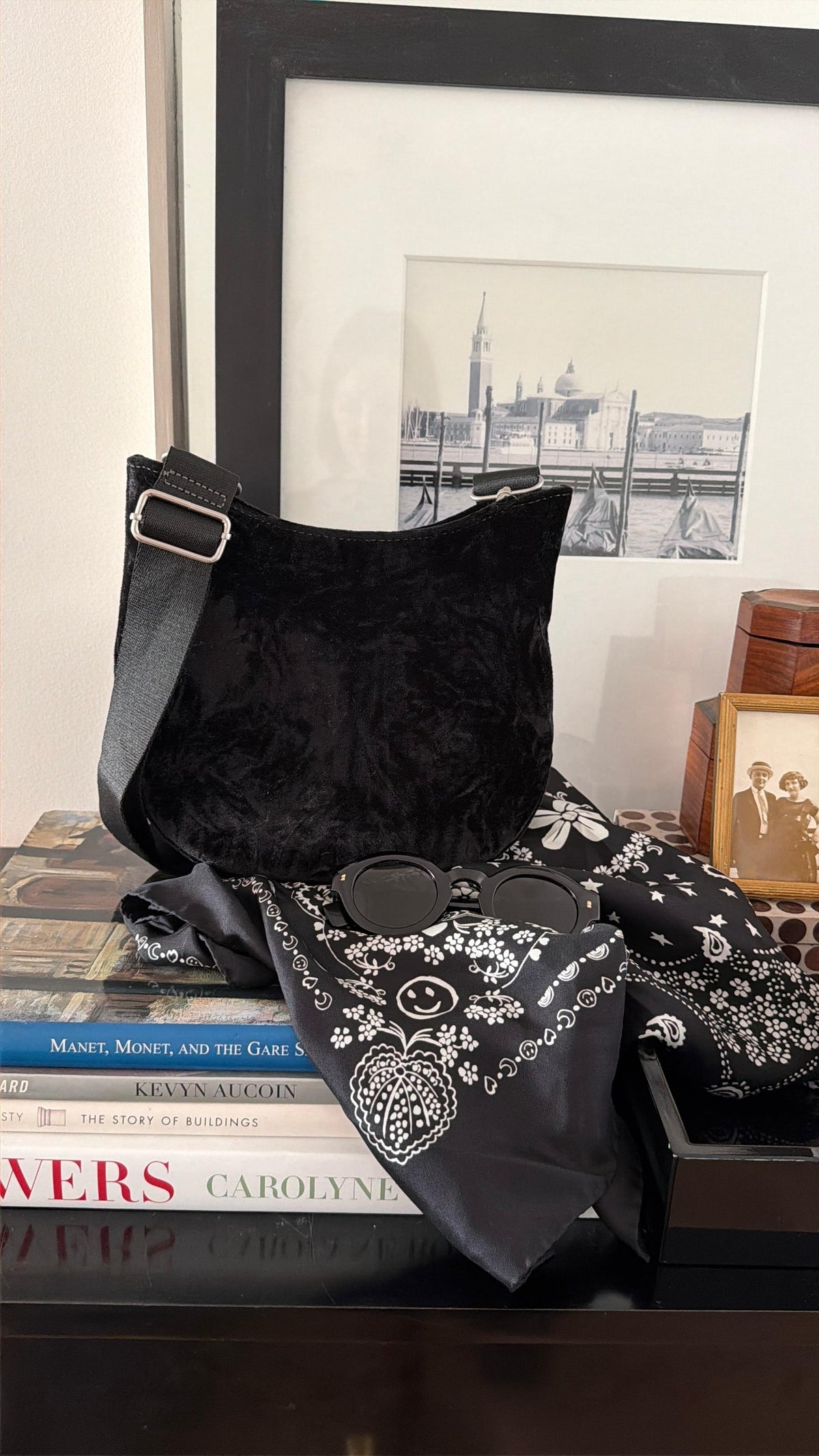 Mini City Bag: Black Velvet - Cyber Special - Quilted Koala